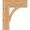 Ekena Millwork Thorton Block Smooth Bracket w/ Offset Brace, Western Red Cedar, 7 1/2"W x 20"D x 24"H BKT0806X20X24THR05SWR - alternate 2